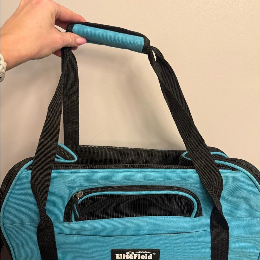 EliteField Soft Sided Pet Carrier Travel Bag Teal